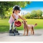 Playmobil - Figurina patinatoare cu animalut de colectie caine Retriever Playmobil - 4